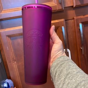 Starbucks Winter 2022, Purple Soft Touch Cold Cup/Tumbler, 24 Oz. BNWT
